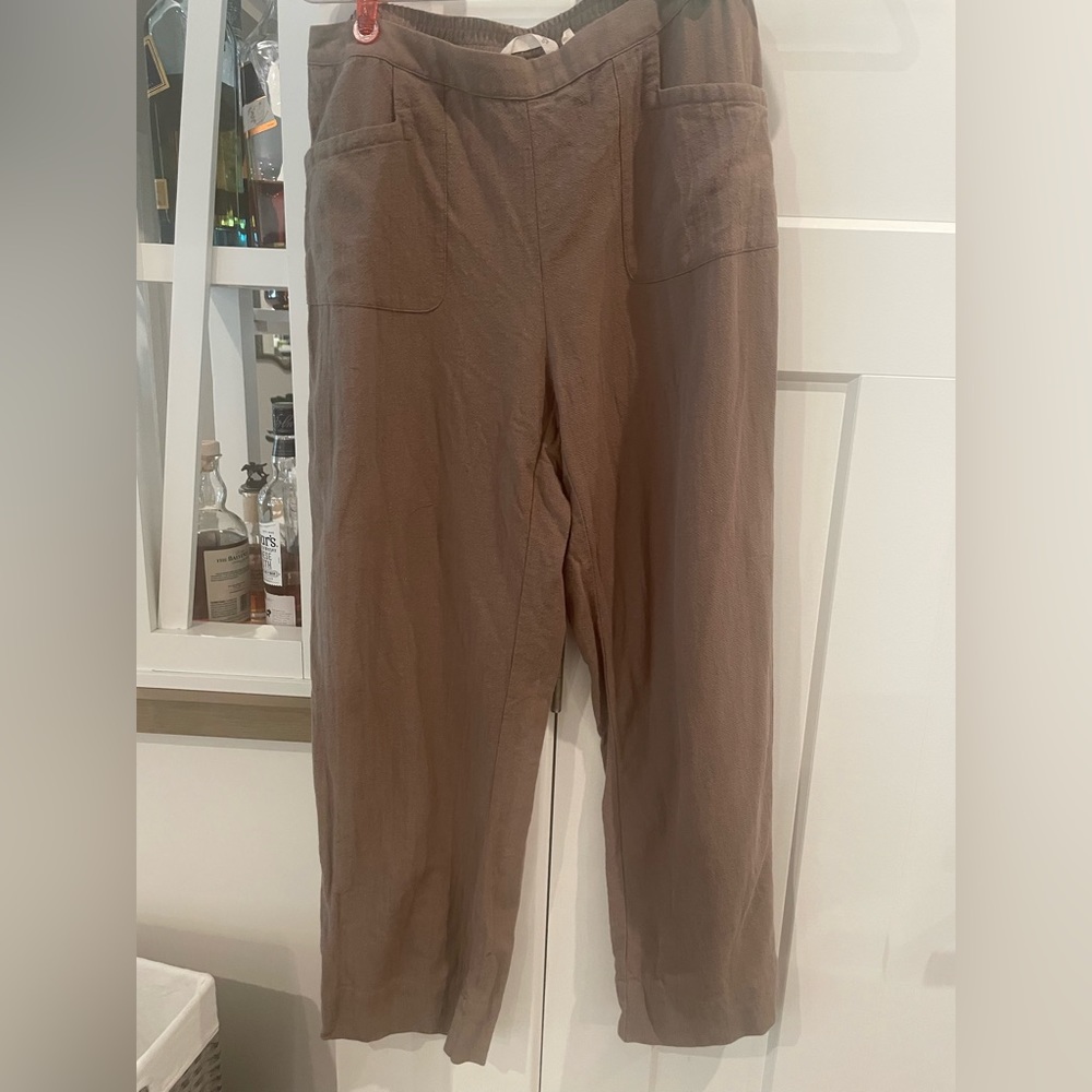 Soft Surrounding Cotton Brown Pants